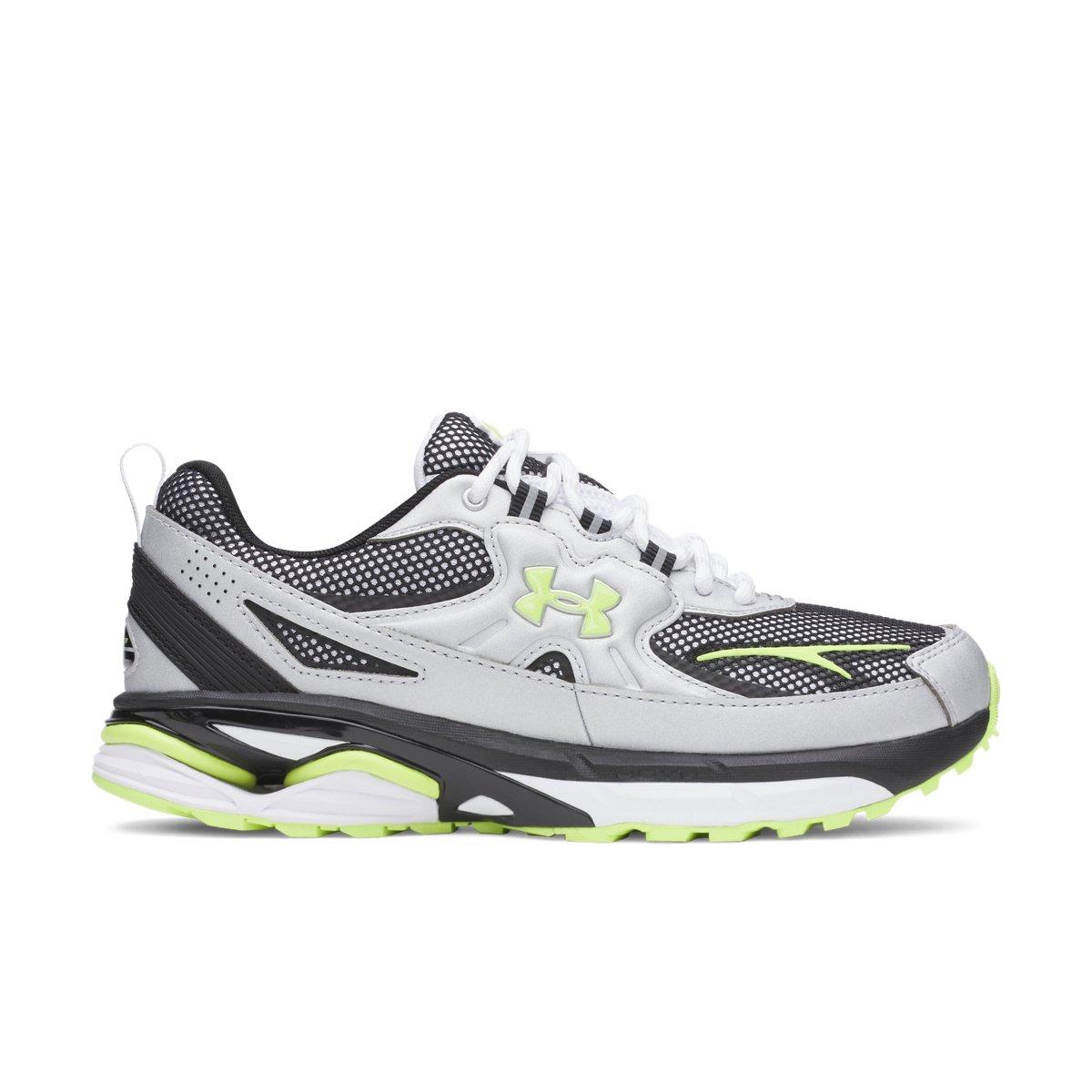 Under Armour Apparition Tech "Metallic Silver/White/Green Citrine" Unisex Shoe - SILVER/WHITE/GREEN